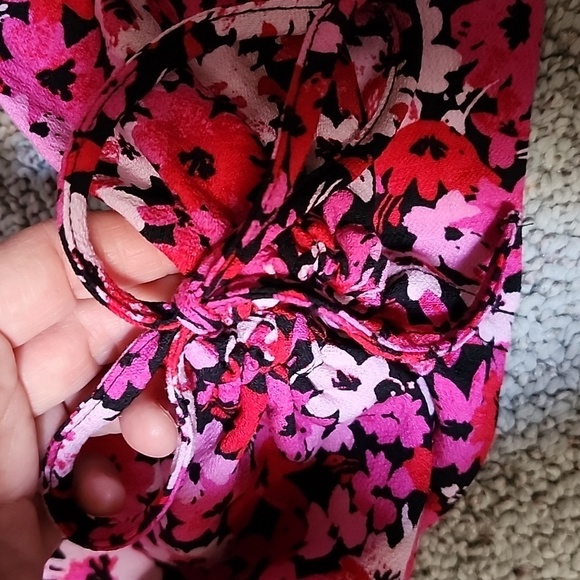 NWT - Topshop Floral Summer Strapless Bandeau - SIZE 10 - Picture 8 of 8